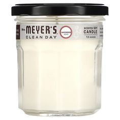 a glass jar filled with white liquid