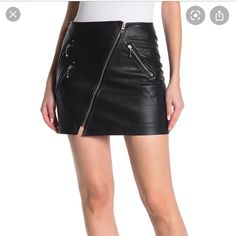 Never Worn Leather Skirt Revolve Urban Outfitters Princess Polly Trendy Mini Skirt With Side Zipper, Trendy Mini Skirt With Side Zipper For Night Out, Chic Mini Skirt With Side Zipper For Spring, Chic Spring Mini Skirt With Zipper Closure, Edgy Lined Skirt Bottoms For Date Night, Edgy Lined Skirt For Date Night, Trendy Black Mini Skirt With Side Zipper, Edgy Mini Skirt With Zipper Closure, Edgy Mini Bottoms With Side Zipper