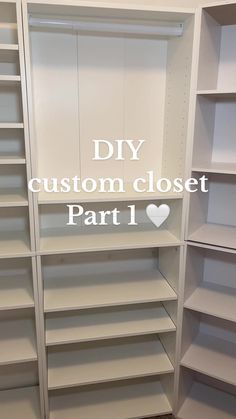 the diy custom closet part 1