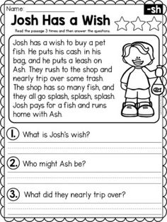 a worksheet for reading and writing about the story of joseph has a wish