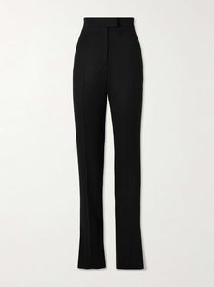 Shop ALEXANDER MCQUEEN Grain de poudre wool slim-leg pants, Explore the latest ALEXANDER MCQUEEN women's collection today on NET A PORTER Alexander Mcqueens, Slim Fit Suits, Slim Trousers, Slim Leg Pants, Wool Trousers, Fitted Suit, Wool Pants, Slim Fit Pants, Slim Leg