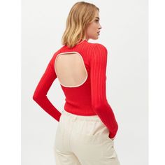 Brand New Chic Red Ribbed Top, Urban Outfitters Red Tops For Winter, Red Urban Outfitters Tops For Winter, Urban Outfitters Red Winter Tops, Red Long Sleeve Top From Urban Outfitters, Urban Outfitters Red Long Sleeve Top, Light Blue Knit, Red Fits, Chenille Sweater