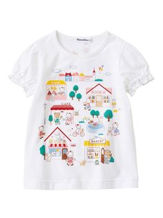 white/multicolour cotton cartoon print round neck short sleeves elasticated cuffs straight hem Dress With Jean Jacket, Baby Boy Accessories, Fall Sale, Dolce And Gabbana Kids, Stella Mccartney Kids, Suits Coats, Cartoon Print, Baby Sets, Girls Accessories