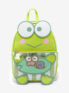 Kerropi Clothes, Keroppi Clothes, Keroppi Backpack, Frog Bedroom, Keroppi Airpod Case, Hot Topic Mini Backpack, Den Den, Keroppi Key Chain