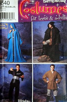 the costume pattern for men's and women's costumes