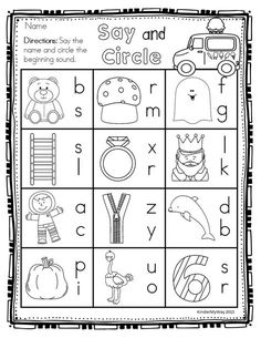 a printable worksheet for beginning and ending the letter s with pictures on it