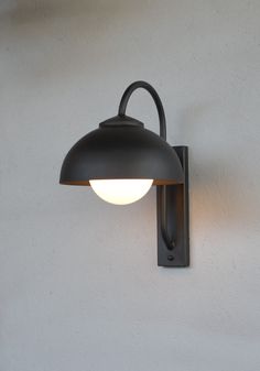 Please read the description carefully and completely, and if you have additional questions, feel free to contact me via messages. Outdoor wall sconce made of metal in industrial style. This industrial style wall lamp is completely handmade in my workshop. The metal shade is 28 cm(11 inch) in diameter with a built-in glass ball 15 cm/6 inch) in diameter and is therefore suitable for outdoor spaces. The wall box measures 30 x 10 cm(12 inchx4 inch) and the total depth of the lamp is 42cm(16inch).Th Exterior Barn Lights, Exterior House Lights, Outdoor Globe Lights, Rustic Outdoor Lighting, Front Porch Lighting, Industrial Style Lamps, Globe Wall Light, Entrance Wall, Outdoor Wall Lamp