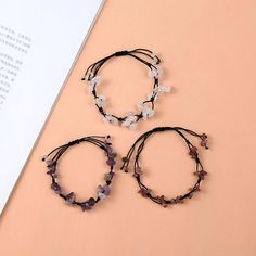 Material: Natural Stone Fashion Element: Irregular Style: Simple Stone Fashion, Strawberry Quartz, Watch Necklace, Handmade Design, Bracelet Designs, Ring Necklace, Natural Stone, Natural Stones, Stone