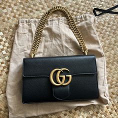 From Italy Perfect Mint Condition Brand New Never Used Black Shoulder Bag With Gold-tone Logo For Everyday Use, Chic Black Shoulder Bag With Gold-tone Logo Plaque, Black Top Handle Bag With Gold-tone Logo Plaque, Gucci Shoulder Bag With Gold-tone Logo Plaque, Gucci Shoulder Bag With Gold-tone Logo For Everyday Use, Gucci Rectangular Shoulder Bag With Gold-tone Logo, Classic Gucci Shoulder Bag With Gold-tone Logo Plaque, Gucci Rectangular Bag With Gold-tone Logo Plaque, Classic Gucci Bags With Gold-tone Logo Plaque