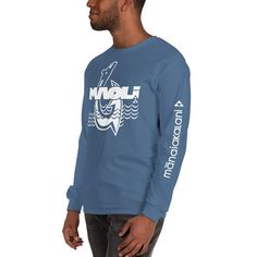 This breathable, cotton long sleeve t-shirt features original, custom artwork by Maoli designers. The center chest and left arm design is printed using soft hand ink. With a modern fit, featuring a crew neck, this soft, breathable cotton long sleeve t-shirt is one that can be worn casually for any occasion. Whether it is paddleboarding, playing music at an evening jam session, or going on an early morning winter walk, this Maoli t-shirt is perfect for any occasion. Classic-fit t-shirt. Pre-shrun Hawaiian Clothing, Morning Winter, Jam Session, Arm Design, Hawaiian Outfit, Indigenous People, Winter Walk, Soft Hands, Custom Artwork