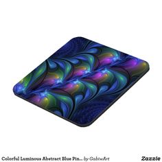 a computer mouse pad with an abstract design