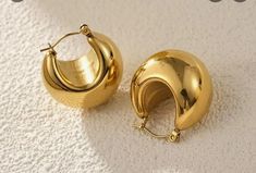 super chunky fashion earrings Trendy Chunky Gold Earrings, Casual Gold Earrings For Party, Trendy Chunky Hoop Earrings Gift, Trendy Chunky Hoop Earrings For Gifts, Trendy Chunky Hoop Earrings, Chunky Fashion, Jewellery Photo, Super Chunky, Jewelry Earrings Hoops