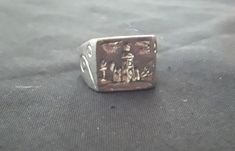 This is a size US 5 3/4, pewter, wax signet ring with a castle theme. You could wear as an every day item, use for role playing, give as a gift, or any other way you see fit. Ring will arrive as pictured and will come enclosed in an organza jewelry bag for easy storage or gift giving. Signet Rings, Fantasy Castle, Ring Silver, Signet Ring, Jewelry Bags, Favorite Jewelry, Silver Tone, Jewelry Rings, Rings For Men