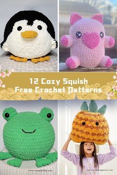 crochet patterns for stuffed animals and other items