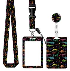 PRICES MAY VARY. 🔥Carry Your ID Badge In Style: Add a pop of color to your outfits with our ID card holder and matching fashion lanyard. It's a refreshing change from the dull designs of traditional badge holders. 🔥Underline Your Professionalism: Present a professional image with our badge lanyard that protects your ID card from loss. Don't settle for stuffing your ID in your wallet, which can come across as too casual for the workplace. 🔥Get A User-Friendly ID Card Holder: Our plastic lanyar Cute Lanyards Id Holder, Multicolor Badge Holders With Card Slots For Personal Use, Plastic Lanyard, Colorful Dinosaur, Lanyard Id Holder, Cute Lanyards, Bus Card, Badge Lanyard, Dinosaur Skeleton