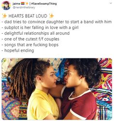 two young children laying in bed with the caption saying, hearts beat loud and they're talking to each other