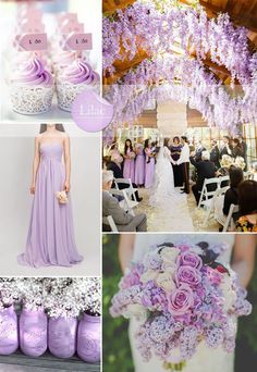 purple and white wedding color scheme