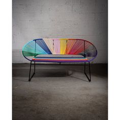 Introducing the bench - a bench like no other. This remarkable piece offers a unique combination of colors and patterns that will infuse your spaces with a vibrant and eclectic charm. Not only does it bring a burst of visual interest, but it also delivers exceptional comfort and durability. The bench is expertly crafted to provide a comfortable seating experience. Its ergonomic design ensures proper support, allowing you to sit back and relax with ease. Whether you're enjoying the sunshine in an Matching Chairs, Enjoy The Sunshine, Sit Back And Relax, Bench Furniture, Ergonomics Design, Accent Furniture, Rocking Chair, Open Space, Blue Orange