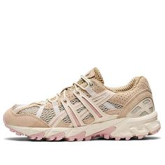 (WMNS) Asics Gel Sonoma 15-50 'Cream Pink' 1202A275-022 (SNKR/Low Top/Women's/Wear-resistant) Beige Sneakers With Laces For Outdoor Activities, Outdoor Cream Sneakers With Laces, Cream Sneakers With Laces For Outdoor, Cream Lace-up Sneakers For Outdoor Activities, Asics Low-top Cream Sneakers, Cream Asics Sporty Sneakers, Asics Sporty Cream Sneakers, Asics Beige Sneakers For Sports, Beige Asics Sneakers For Sports