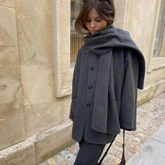 Discover timeless elegance with our Woolen Trench Coat, a vintage-inspired piece perfect for winter fashion. Embrace classic style and warmth with our premium collection. Shop now! Boho Winter Coat, Vintage Winter Fashion, Jacket With Scarf, Vintage Windbreaker Jacket, Coats Fashion, Coat Women Fashion, Cashmere Jacket, Boho Jacket, Winter Boho