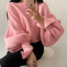 44108873892065 Short Sweater, Sweater Tops, Outwear Women, Loose Pullover, Knitted Tops, Knit Short, Sweater Material, Pullover Sweater Women, Women Sleeve