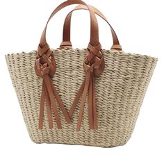 Product information:    Material:Straw    Style:Fashion Simple    Features:Woven    Colour:Beige      Size Information:  Mouth:45CM  Height:24CM  Bottom: 13*24CM    Packing list:  Bag*1    Product Image: Cream Top Handle Straw Bag For Shopping, Beige Bags With Leather Handles For Vacation, Beige Satchel With Large Capacity For Spring, Beige Large-capacity Satchel For Spring, Spring Beige Satchel With Large Capacity, Beige Tote Shoulder Bag For Spring, Beige Double Handle Shoulder Bag For Spring, Beige Handheld Crochet Bag For Shopping, Neutral Shoulder Bag For Summer