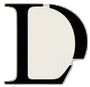 the letter d is shown in black and white