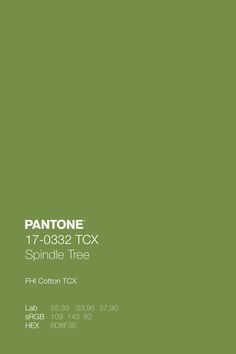 the pantone logo is shown on a green background with white lettering and an image of a