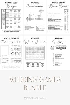 wedding games bundle Guest Games At Wedding, Outdoor Wedding Games For Guests, Wedding Game Cards, Wedding Guest Games Activities, Wedding Games For Guests Outdoor, Game Ideas For Wedding, Wedding Guest Games Receptions, Wedding Party Ideas Games