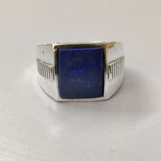 Male Rings, Ring Blue Stone, Ring Man, Mens Cuff, Jewelry Men, Lapis Lazuli Ring, Mens Ring, Ring Blue, Ring Wedding