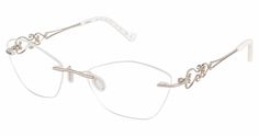 Tura R122C Eyeglasses Bead Hair Accessories, Glasses Fashion Women, Stylish Eyeglasses, Rimless Glasses, Eyeglass Lenses, Eye Glasses Frames, Eyeglasses Frames For Women, Fashion Eye Glasses, Cute Glasses