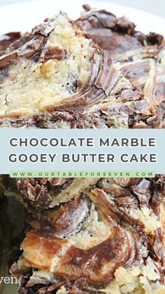 Chocolate Marble Gooey Butter Cake Gooey Butter, Vegetarian Cake, Butter Cake, Chocolate Cream, Melted Butter, No Bake Cake, Chocolate Chip, Cream Cheese