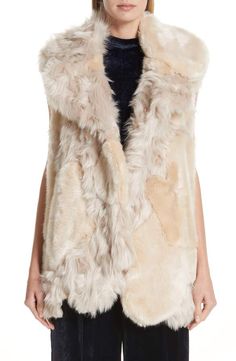 Stella McCartney Faux Fur Vest Christmas Outfit Women Casual, Puffer Vest Outfit, Fur Vest Women, Mens Vest Fashion, Cozy Vest, Fall Wardrobe Essentials, Christmas Outfits Women, Faux Fur Vest, Faux Fur Vests