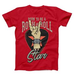 Born To Be Rock And Roll Unisex T-shirt This t-shirt is everything you've dreamed of and more. It feels soft and lightweight, with the right amount of stretch. It's comfortable and flattering for both men and women. * 100% combed and ring-spun cotton (heather colors contain polyester) * Fabric weight: 4.2 oz (142 g/m2) * Shoulder-to-shoulder taping * Side-seamed This product is made on-demand. No minimums Rock And Roll Cotton T-shirt With Graphic Print, Summer Rock T-shirt With Band Logo, Rock Style T-shirt With Band Logo For Music Festivals, Rock And Roll Cotton T-shirt With Band Logo, Cotton Rock And Roll T-shirt With Band Logo, Rock And Roll T-shirt With Band Logo For Summer, Unisex Rock And Roll T-shirt For Streetwear, Rock And Roll Screen Print Crew Neck T-shirt, Rock And Roll Crew Neck T-shirt With Screen Print