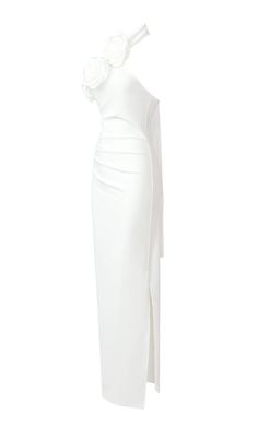 Elevate your wardrobe with this fresh and stylish FLOWER SLEEVELESS MAXI DRESS IN WHITE. Feel cool and confident as you float through your day in this beautiful floral maxi, perfect for any occasion! Step out in style and make a statement! Gentle Dry Clean OnlyColour may vary due to lighting on images. The product images (without model) are closest to the true colour of the product.Item runs true to size chart and is cut to suit our size chart. Please refer to our size chart for the best fit. Do White Floor-length Midi Dress For Spring, White One-shoulder Formal Maxi Dress, Formal White One-shoulder Maxi Dress, White Summer Maxi Dress For Formal Occasions, White One Shoulder Maxi Dress For Brunch, White One-shoulder Maxi Dress For Brunch, White Maxi Dress For Summer Formal Events, White Formal Maxi Dress For Summer, Chic White Floor-length Maxi Dress