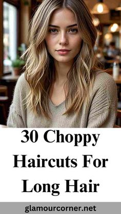 Discover the ultimate choppy haircuts for long hair that are perfect for adding volume and style to your tresses. From layered cuts to textured ends, these trendy looks can transform your long hair into a chic, modern style. Whether you're aiming for a beachy vibe or a more polished finish, these choppy haircuts will give your hair the fresh, dynamic look you've been craving. Explore these inspiring styles and find the perfect cut to elevate your long locks! #ChoppyHaircuts #LongHairStyles #TexturedHair #LayeredHaircuts Long Hair Short Choppy Layers, Long Stylish Haircut, Women’s Long Layered Hairstyle, Long Hair With Choppy Layers Texture, Modern Long Haircut For Women, Long Hairstyles Trendy, Long Layers Textured Hair, Haircuts For Long Length Hair Layered, Long Layered Haircut Ideas