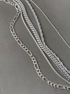 The Harley chain is perfect on its own or layered with your other chains. This chain measures 18" long. Made of solid sterling silver. Made in Italy. Heavy Chain, Round Box, Box Chain, Anklets, Chain Necklace, Italy, Sterling Silver, Chain, Silver