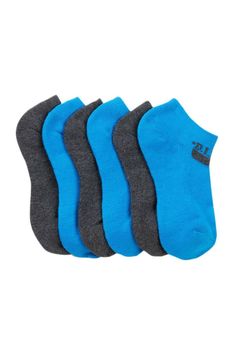 - 6 pairs - Low-cut - Reinforced heel and toe - Ribbed cuffs - Imported Fiber Content 97% polyester, 3% spandex 6 Packs, Low Cut, Baby Shoes, Socks, Cuff, Spandex, Heels, Sneakers, Blue