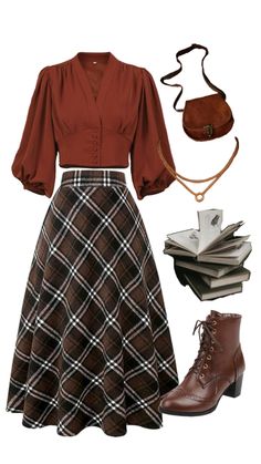 Dark Academia Fall, London Chic, Academia Outfits, Modesty Outfits, Modest Fashion Outfits, Midi Skirts, Mode Inspo, Look Vintage, Fall Fashion Outfits