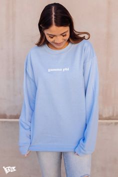 Casual Light Blue Sweatshirt With Letter Print, Light Blue Crew Neck Sweatshirt For Spring, Light Blue Relaxed Fit Cotton Sweatshirt, Spring Light Blue Crew Neck Sweatshirt, Casual Blue Pre-shrunk Sweatshirt, Everyday Blue Sweatshirt For Spring, Spring Blue Sweatshirt, Everyday Blue Spring Sweatshirt, Spring Blue Everyday Sweatshirt