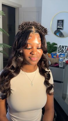 #houstonhairstylist #wigsforblackwomen #wighairstyles #blackgirlshairstyles #thelayyeffect #citycinderella #blackwigs #hdlace #fishtails Frontals Sew In, Weave Styles, Quick Weave, Black Wig, Closure Wig, Hair Maintenance, Fish Tail Braid, Wigs For Black Women, Hd Lace