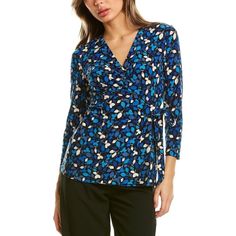 About This Item. Feminine Designs For The Global Woman. Mayfair Faux Wrap Top In Anne Black And Dark Azure With Draped Detailing Approximately 27in From Shoulder To Hem Shell: 94% Polyester, 6% Elastane Lining: 96% Polyester, 4% Spandex Machine Wash Imported. We Ship Fast, And We Ship Out Same Business Day. Features: Wrap Top Size: Womens Xxs Condition: New With Tags Faux Wrap Top, Klein Blue, Feminine Design, Wrap Top, Anne Klein, Online Shopping Clothes, Shopping Outfit, Vintage Fashion, Top Blouse