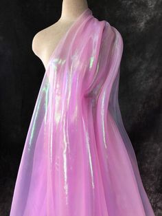 Liquid Organza, Pastel Rainbow Hair, Sonic Oc, Dress Tutu, Winter Formal Dresses, Diy Vinyl, Organza Dress, Pretty Fabric, Organza Fabric