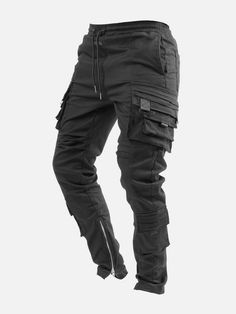 Techwear Men, Cargo Pants Green, Shredded Jeans, Slim Dress Pants, Mens Casual Suits, Cargo Pants Black, Black Men Fashion Swag, Pants Green, Steampunk Clothing