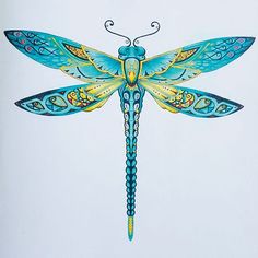 a drawing of a blue dragonfly on a white background with the words, i am not sure what this is