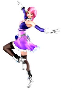 a woman in a purple dress and black boots is dancing with her arms spread out