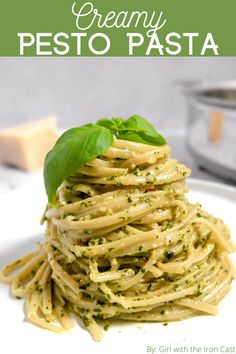 Pesto Pasta Sauce, Lemon Pesto Pasta, Pesto Sauce For Pasta, Creamy Pesto Pasta, Creamy Pesto Sauce, Pasta Al Pesto, Pesto Pasta Recipes, Growing Basil