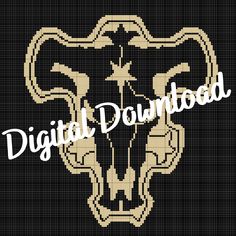 an elephant head is shown with the words digital downloaded in white on a black background