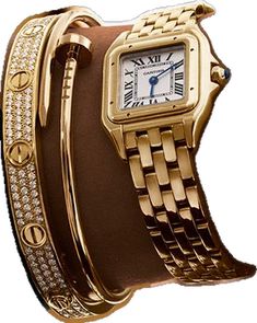 Cartier Panthere, Cartier Watch, Blue Steel, 18k Rose Gold, Quartz Movement, Cartier, Blue Sapphire, Sapphire, Water Resistant