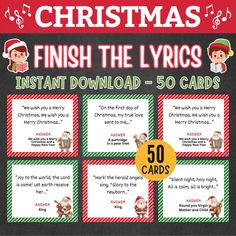 the christmas song worksheet for kids to learn how to sing and play with